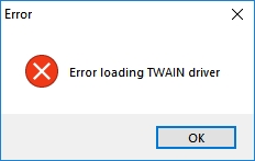 Ошибка twain driver не установлен